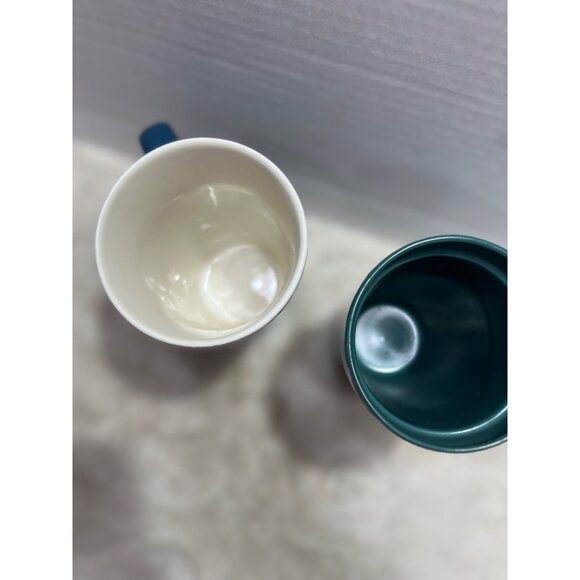 Star Bucks Colorful Ceramic Travel Mugs Set Of 2 With Lids - Picture 4 of 8